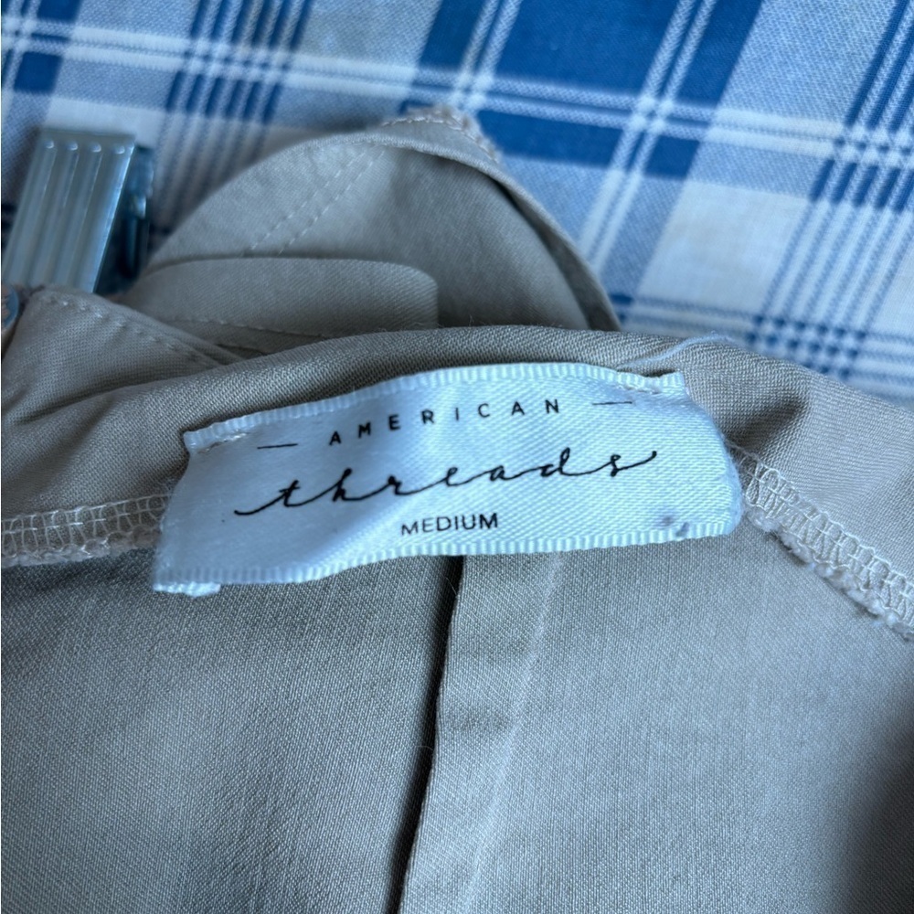 American Threads Khaki Wrap Mini Skort - Picture 5 of 6